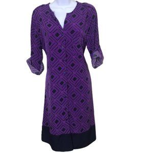 41 Hawthorn StitchFix Retro Diamond Shirt Dress L